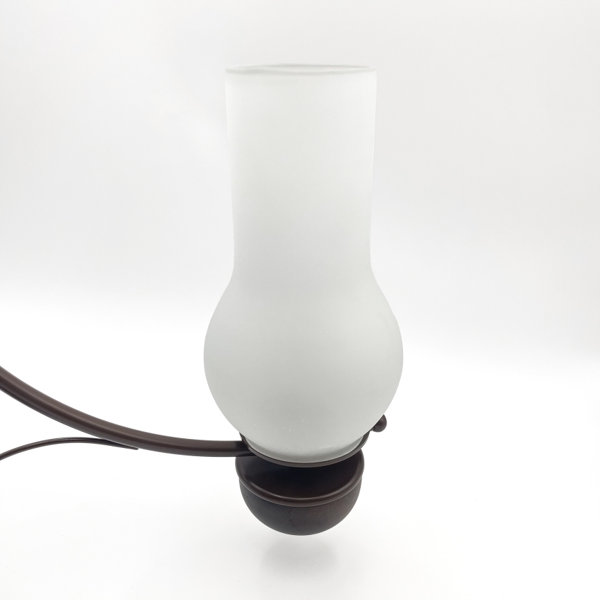 Brilagi - Candeeiro suspenso COTTAGE 3xE14/40W/230V carvalho/branco