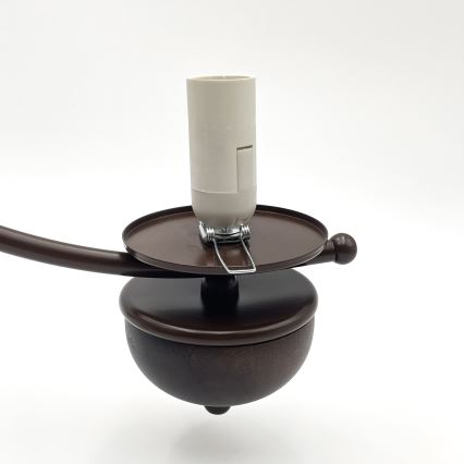 Brilagi - Candeeiro suspenso COTTAGE 3xE14/40W/230V carvalho/branco