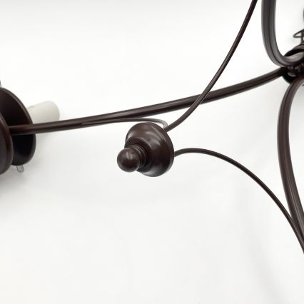 Brilagi - Candeeiro suspenso COTTAGE 3xE14/40W/230V carvalho/branco