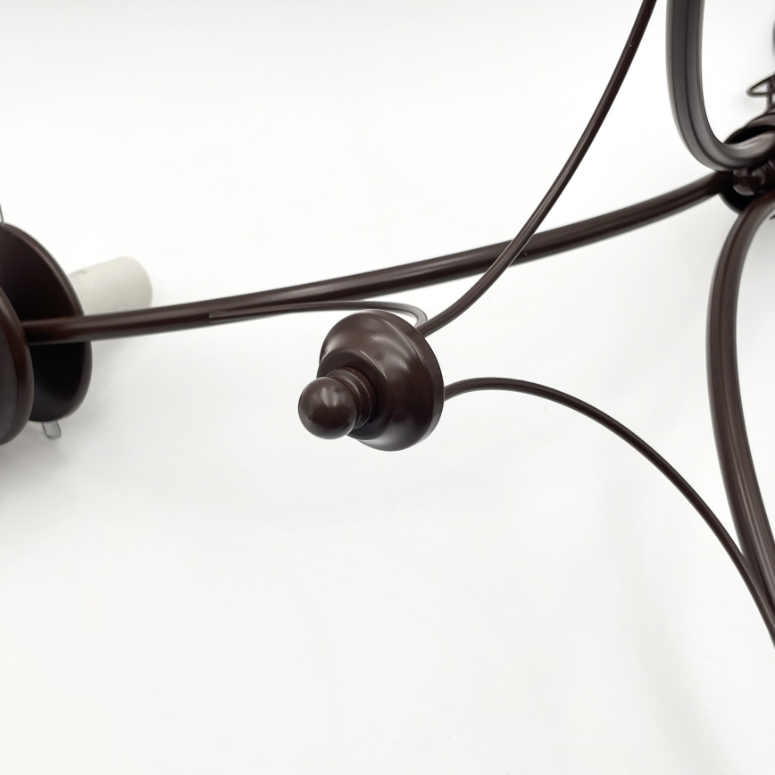 Brilagi - Candeeiro suspenso COTTAGE 3xE14/40W/230V carvalho/branco
