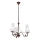 Brilagi - Candeeiro suspenso COTTAGE 3xE14/40W/230V castanho/branco