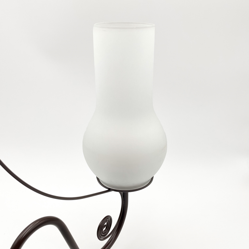 Brilagi - Candeeiro suspenso COTTAGE 3xE14/40W/230V castanho/branco