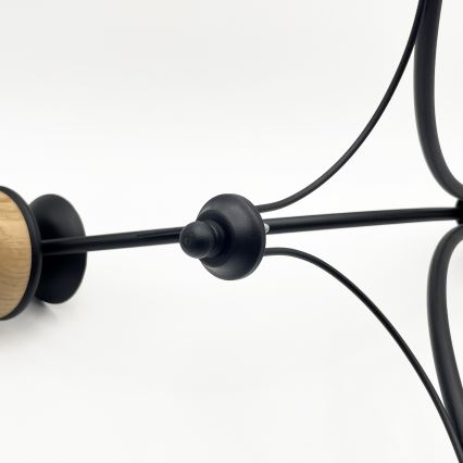 Brilagi - Candeeiro suspenso COTTAGE 3xE14/40W/230V faia/castanho