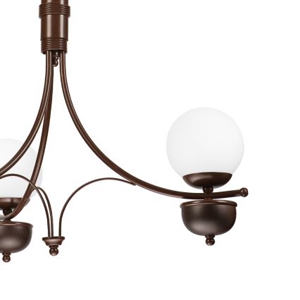 Brilagi - Candeeiro suspenso COTTAGE 3xG9/40W/230V carvalho/branco