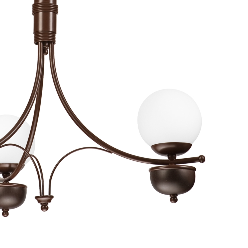 Brilagi - Candeeiro suspenso COTTAGE 3xG9/40W/230V carvalho/branco