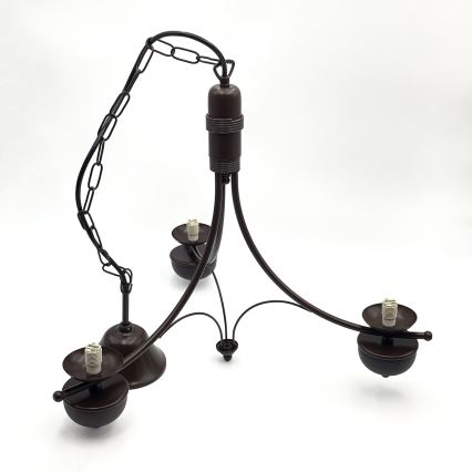 Brilagi - Candeeiro suspenso COTTAGE 3xG9/40W/230V carvalho/branco