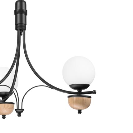 Brilagi - Candeeiro suspenso COTTAGE 3xG9/40W/230V faia/branco