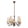 Brilagi - Candeeiro suspenso COTTAGE 5xE14/40W/230V castanho