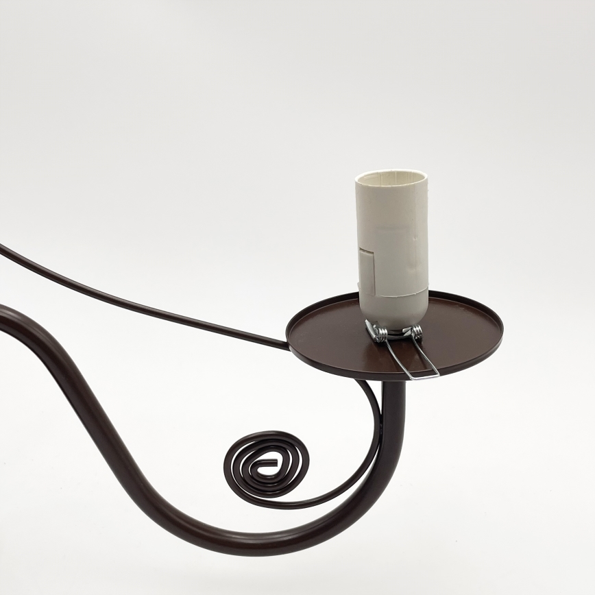 Brilagi - Candeeiro suspenso COTTAGE 5xE14/40W/230V castanho