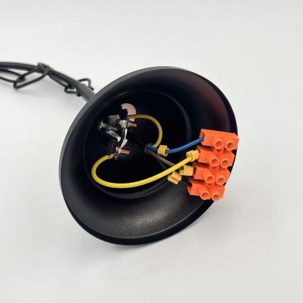 Brilagi - Candeeiro suspenso COTTAGE 5xE14/40W/230V preto/branco