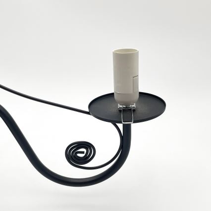 Brilagi - Candeeiro suspenso COTTAGE 5xE14/40W/230V preto/castanho