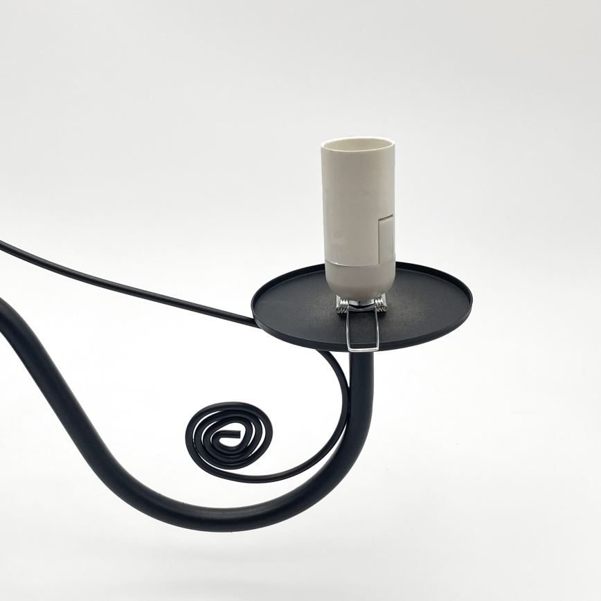 Brilagi - Candeeiro suspenso COTTAGE 5xE14/40W/230V preto/castanho