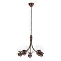 Brilagi - Candeeiro suspenso COTTAGE 5xG9/40W/230V carvalho/branco