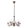 Brilagi - Candeeiro suspenso COTTAGE 5xG9/40W/230V castanho/branco