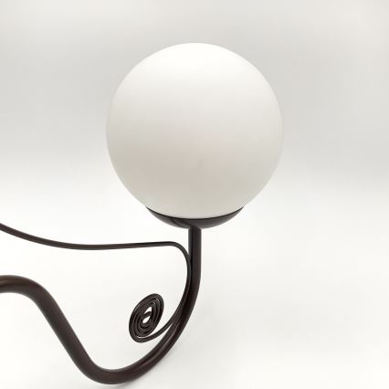 Brilagi - Candeeiro suspenso COTTAGE 5xG9/40W/230V castanho/branco
