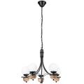 Brilagi - Candeeiro suspenso COTTAGE 5xG9/40W/230V faia/branco