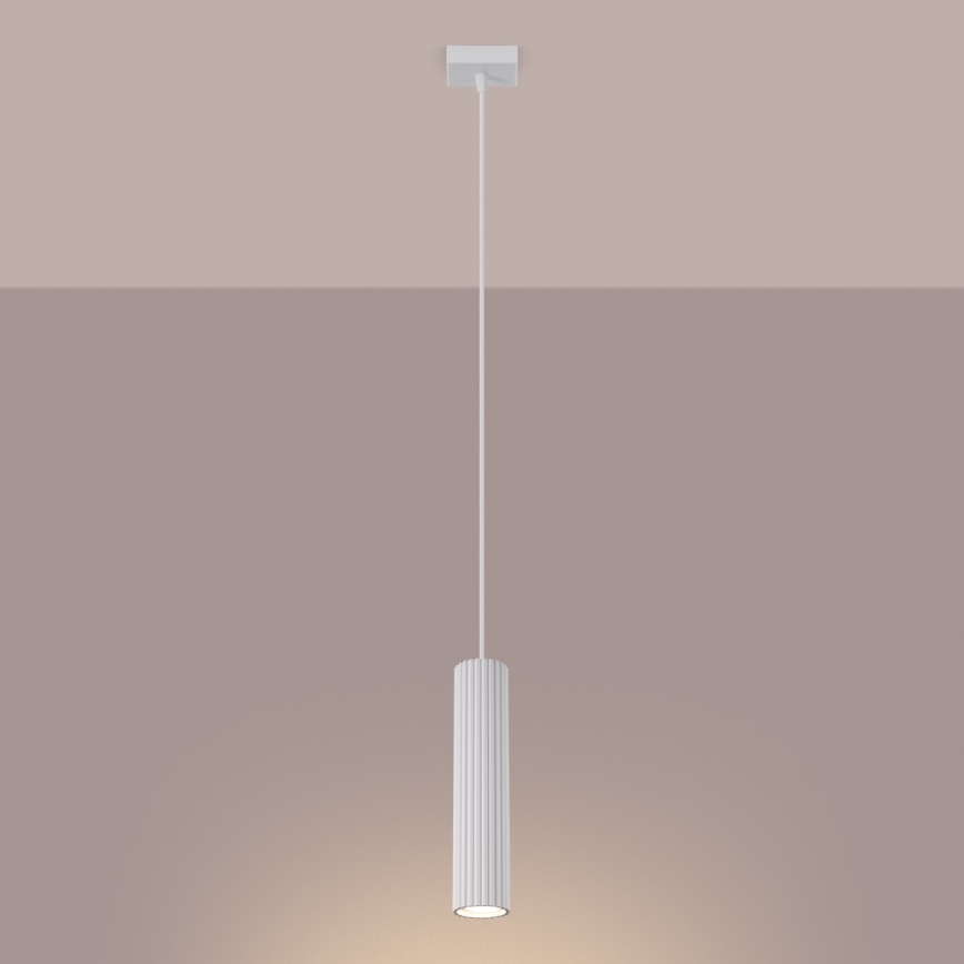 Brilagi - Candeeiro suspenso CRESTO 1xGU10/10W/230V branco