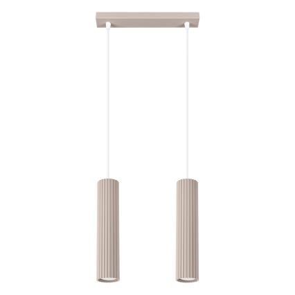 Brilagi - Candeeiro suspenso CRESTO 2xGU10/10W/230V taupe