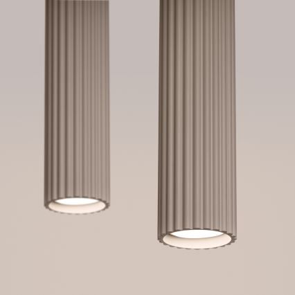 Brilagi - Candeeiro suspenso CRESTO 2xGU10/10W/230V taupe
