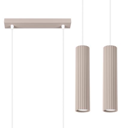 Brilagi - Candeeiro suspenso CRESTO 2xGU10/10W/230V taupe