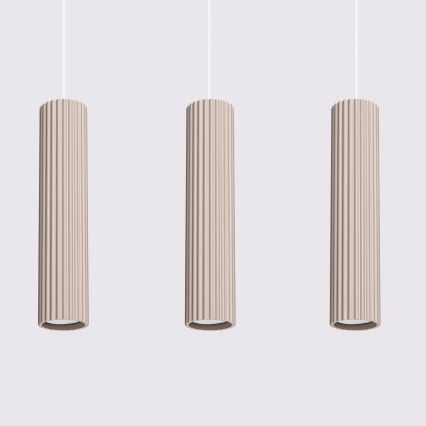 Brilagi - Candeeiro suspenso CRESTO 3xGU10/10W/230V taupe