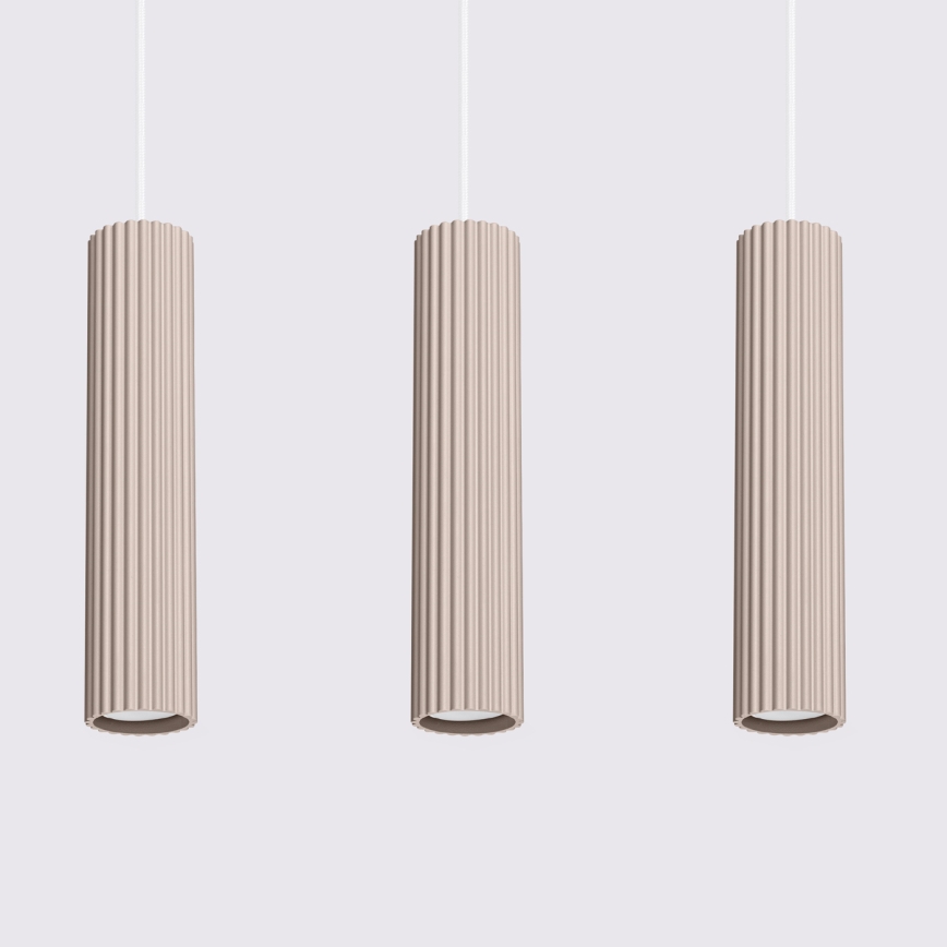 Brilagi - Candeeiro suspenso CRESTO 3xGU10/10W/230V taupe