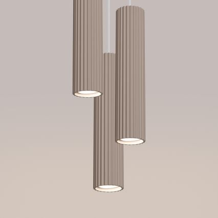 Brilagi - Candeeiro suspenso CRESTO 3xGU10/10W/230V taupe
