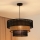 Brilagi - Candeeiro suspenso DAKOTA LUNETA 1xE27/15W/230V diâmetro 45 cm preto/bege