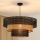 Brilagi - Candeeiro suspenso DAKOTA LUNETA 1xE27/15W/230V diâmetro 60 cm preto/bege