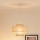 Brilagi - Candeeiro suspenso DALLAS 1xE27/15W/230V diâmetro 30 cm castanho/creme/branco