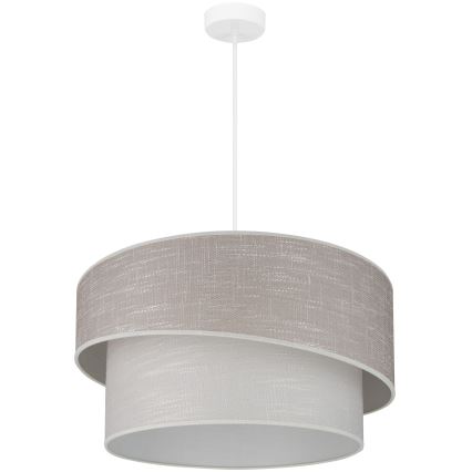 Brilagi - Candeeiro suspenso DOVER SHINE 1xE27/15W/230V diâmetro 50 cm cinzento/creme