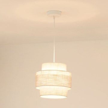 Brilagi - Candeeiro suspenso DOVER SPACE 1xE27/15W/230V diâmetro 25 cm cinzento/creme