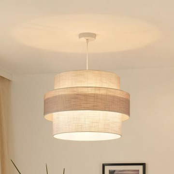 Brilagi - Candeeiro suspenso DOVER SPACE 1xE27/15W/230V diâmetro 50 cm cinzento/creme