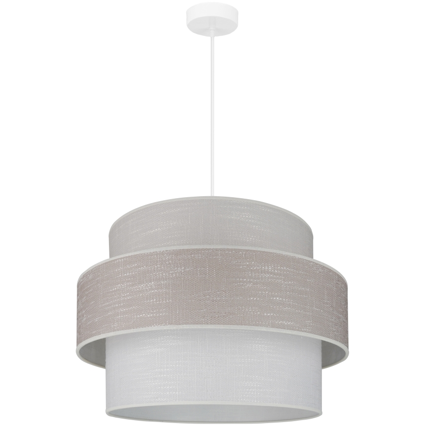 Brilagi - Candeeiro suspenso DOVER SPACE 1xE27/15W/230V diâmetro 50 cm cinzento/creme