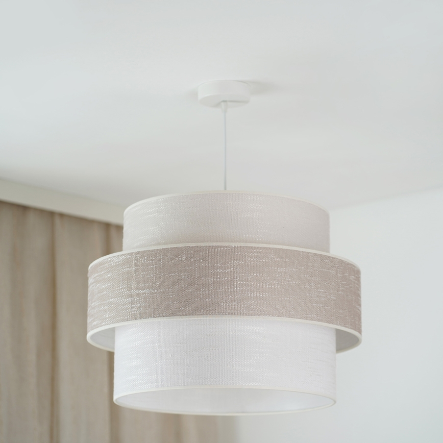 Brilagi - Candeeiro suspenso DOVER SPACE 1xE27/15W/230V diâmetro 50 cm cinzento/creme