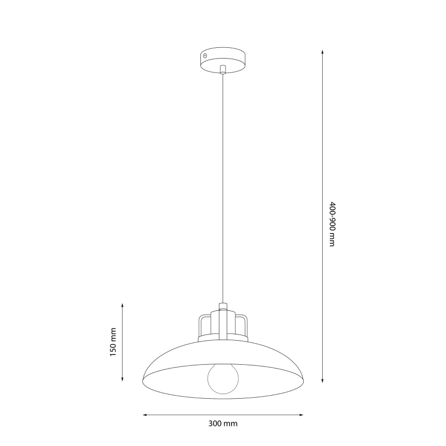 Brilagi - Candeeiro suspenso FLAMENGO 1xE27/60W/230V bege