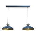Brilagi - Candeeiro suspenso FLAMENGO 2xE27/60W/230V azul