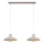 Brilagi - Candeeiro suspenso FLAMENGO 2xE27/60W/230V bege