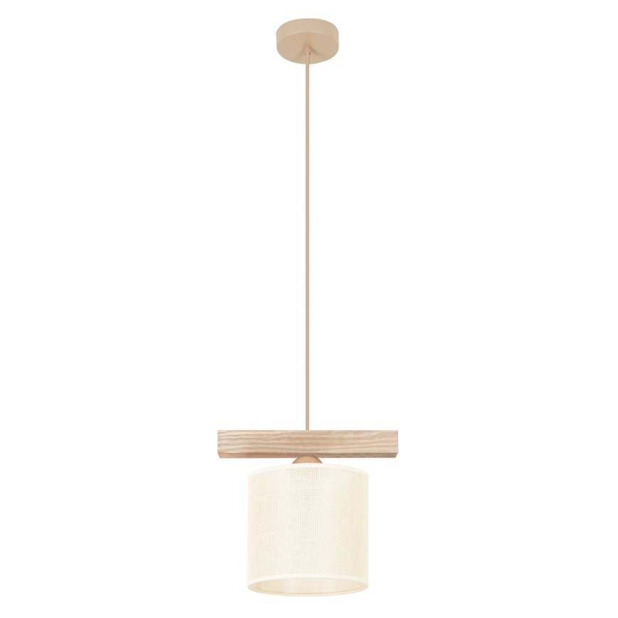 Brilagi - Candeeiro suspenso FOREST 1xE27/15W/230V pinho/castanho/creme