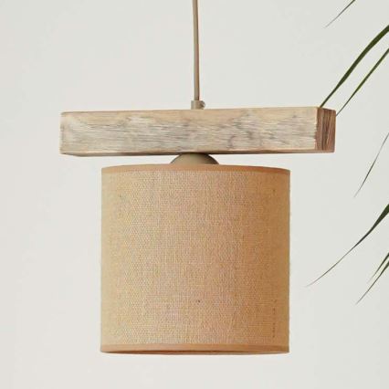Brilagi - Candeeiro suspenso FOREST 1xE27/15W/230V pinho/castanho