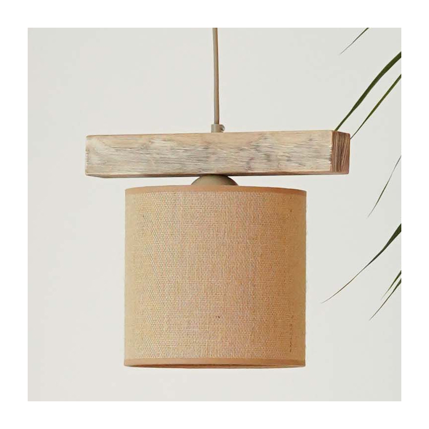 Brilagi - Candeeiro suspenso FOREST 1xE27/15W/230V pinho/castanho
