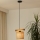 Brilagi - Candeeiro suspenso FOREST 1xE27/15W/230V pinho/castanho/preto