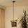 Brilagi - Candeeiro suspenso FOREST 1xE27/15W/230V pinho/preto