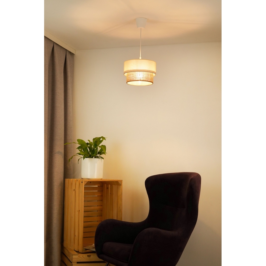 Brilagi - Candeeiro suspenso LED BOHO STYLE 1xE27/15W/230V diâmetro 25 cm