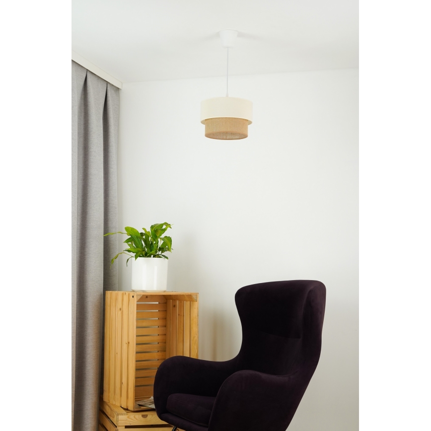 Brilagi - Candeeiro suspenso LED BOHO STYLE 1xE27/15W/230V diâmetro 25 cm