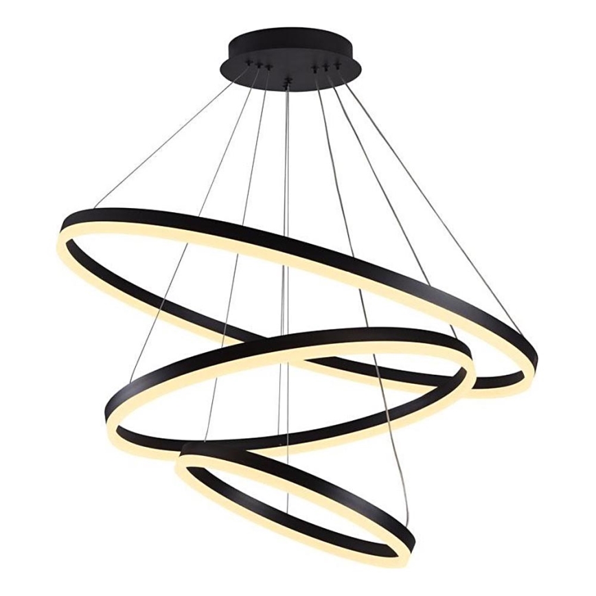 Brilagi - Candeeiro suspenso LED com regulação CIRCLE LED/125W/230V 3000-6500K preto + comando
