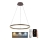 Brilagi - Candeeiro suspenso LED com regulação CIRCLE LED/42W/230V 3000-6500K castanho + comando