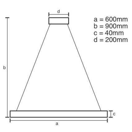 Brilagi - Candeeiro suspenso LED com regulação CIRCLE LED/42W/230V 3000-6500K + comando