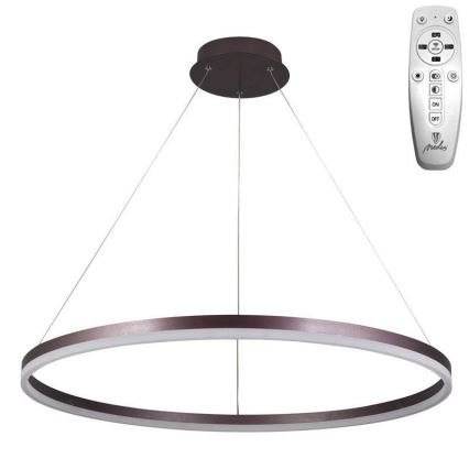 Brilagi - Candeeiro suspenso LED com regulação CIRCLE LED/55W/230V 3000-6500K castanho + comando
