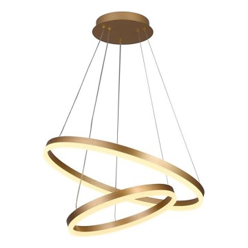 Brilagi - Candeeiro suspenso LED com regulação CIRCLE LED/70W/230V 3000-6500K dourado + comando